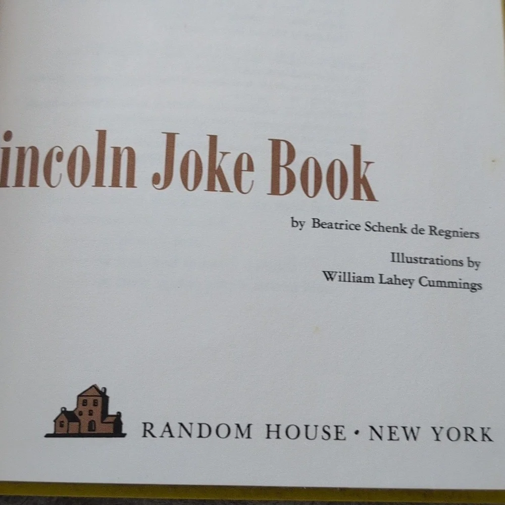 Vintage Set Of‎ 2 Lincoln Books Abraham Lincoln Joke Book/Collected Works